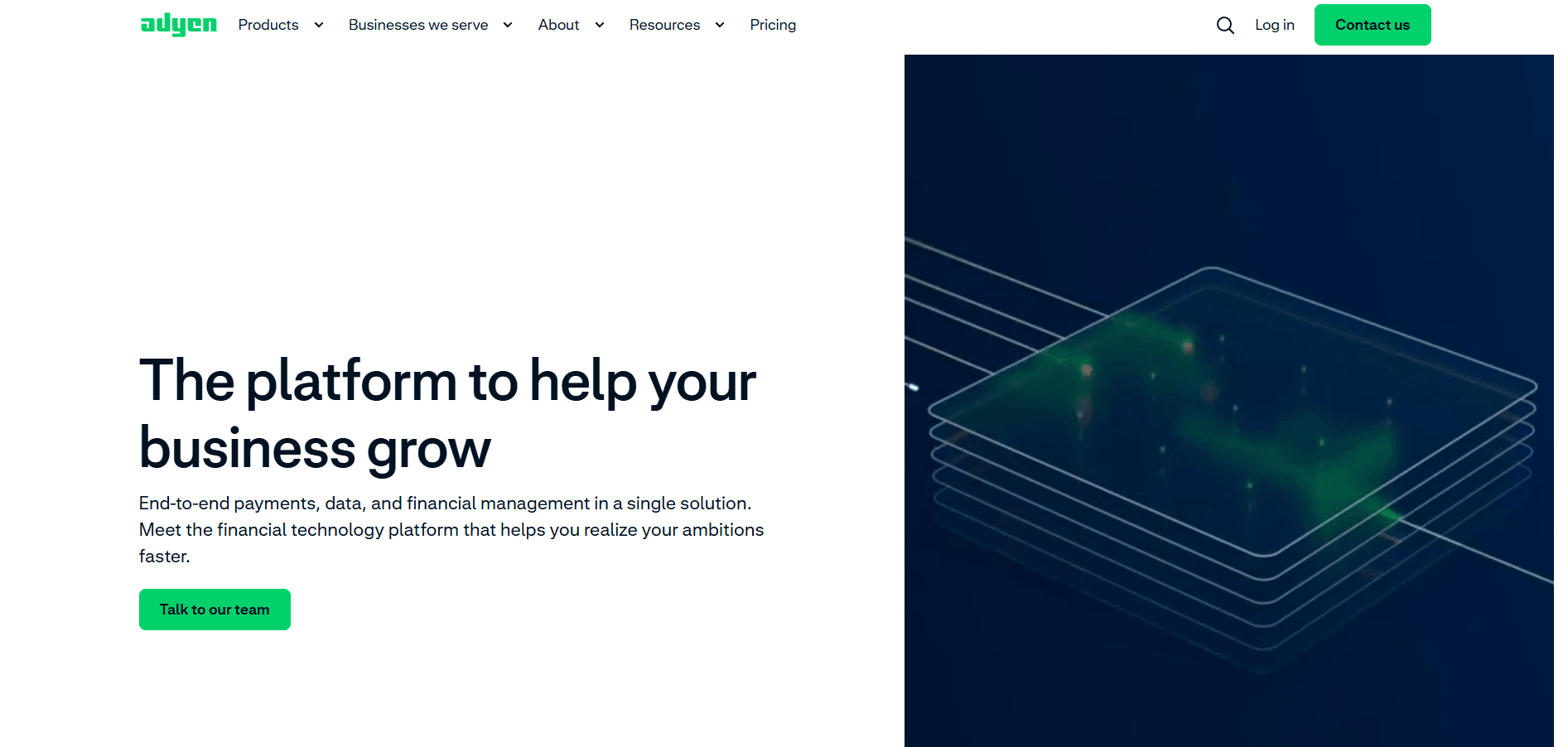 Ayden landing page