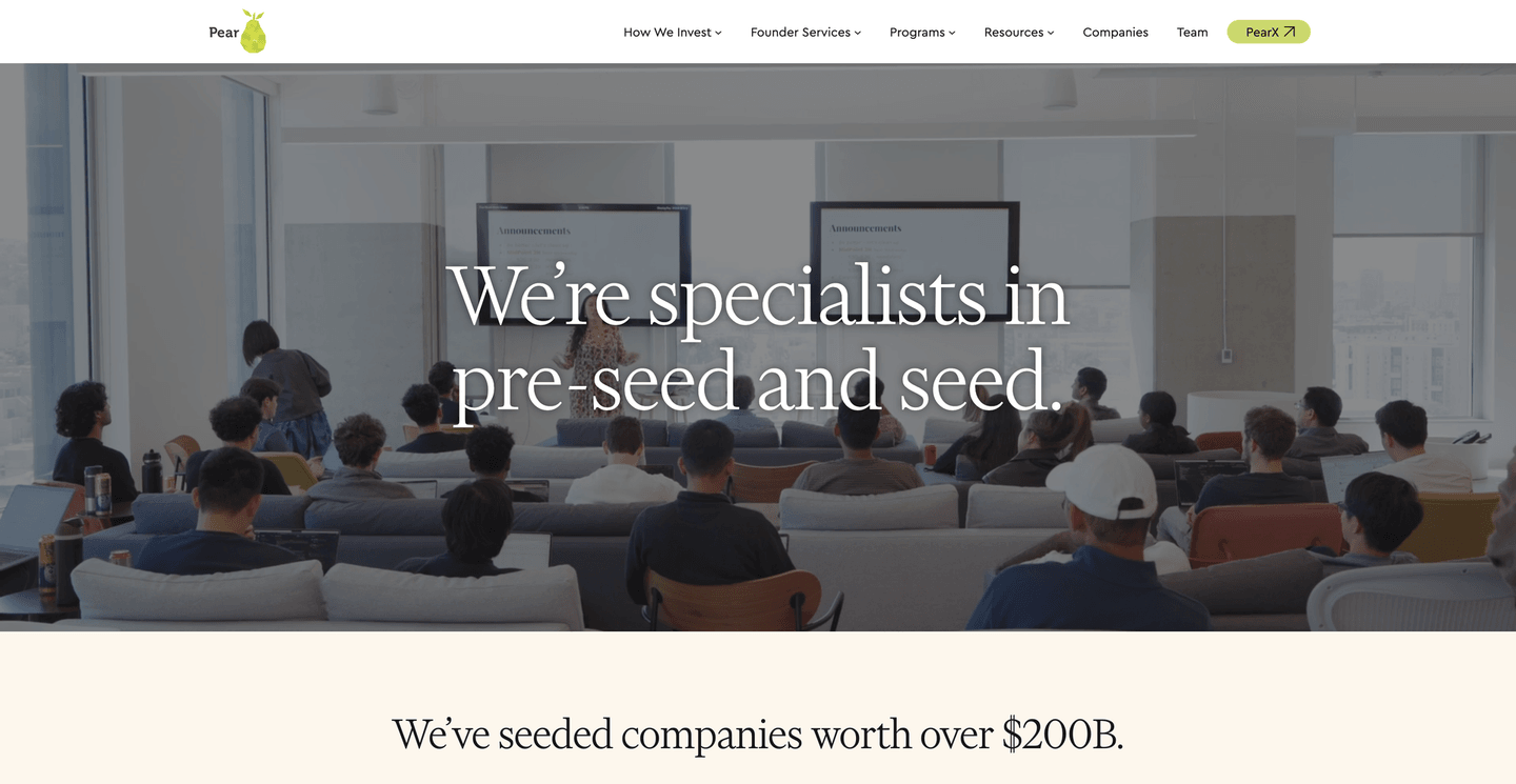 Image of Pear VC - Early Stage VC Firm