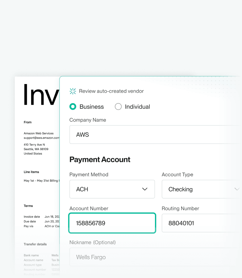 Pay bills and vendors