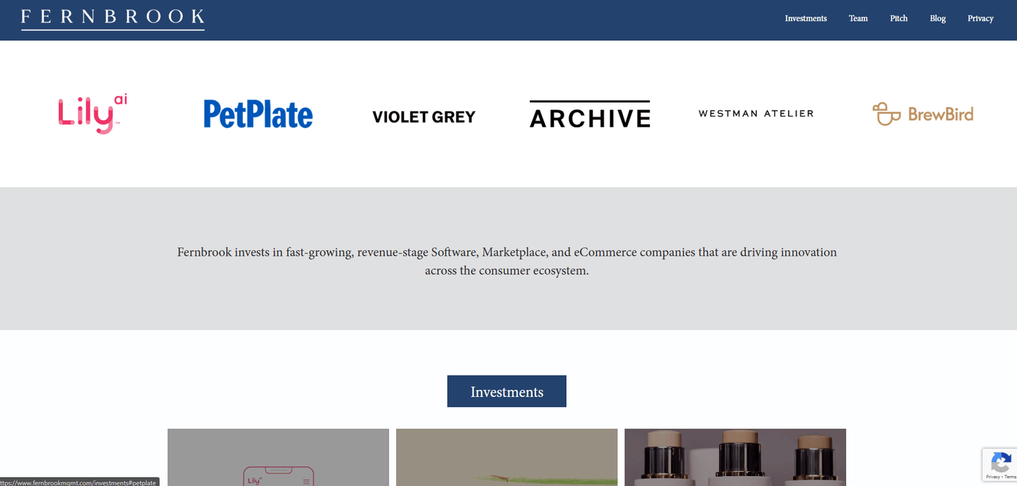 Image of Fernbrook Capital Management LLC - Top VCs in Consumer Goods